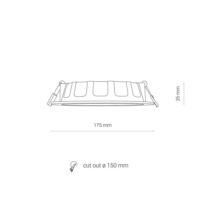 CL KOS LED 16W, 4000K WHITE 8776