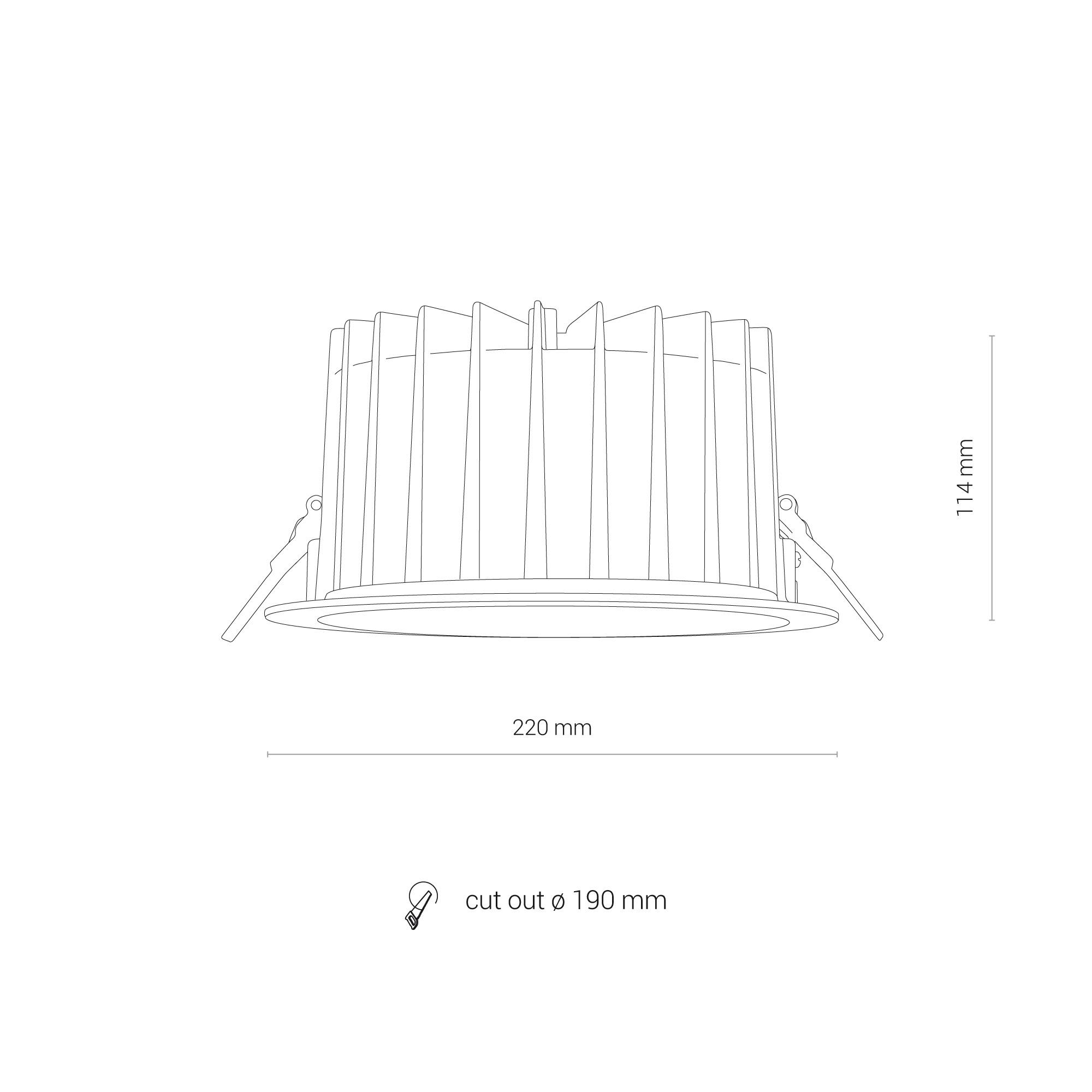 CL KEA LED 40W, 4000K WHITE 8767-1