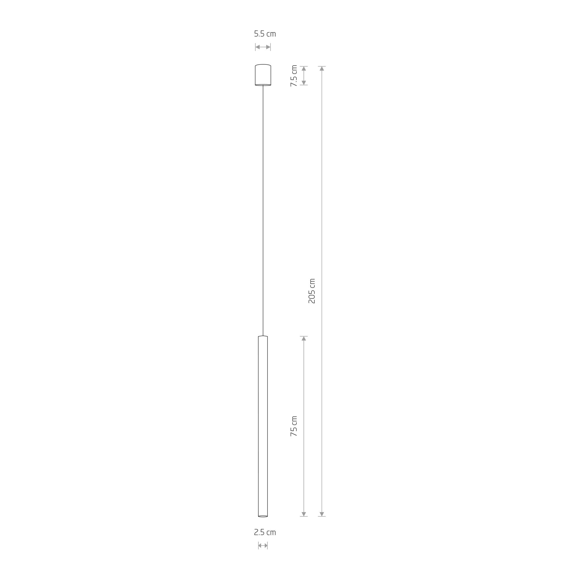 LASER 750 BLACK 8433, h=205 cm-1