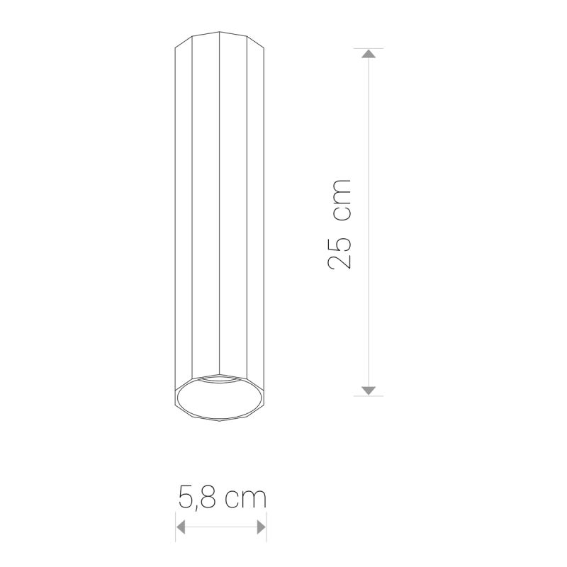 POLY BLACK 8878, h=25 cm