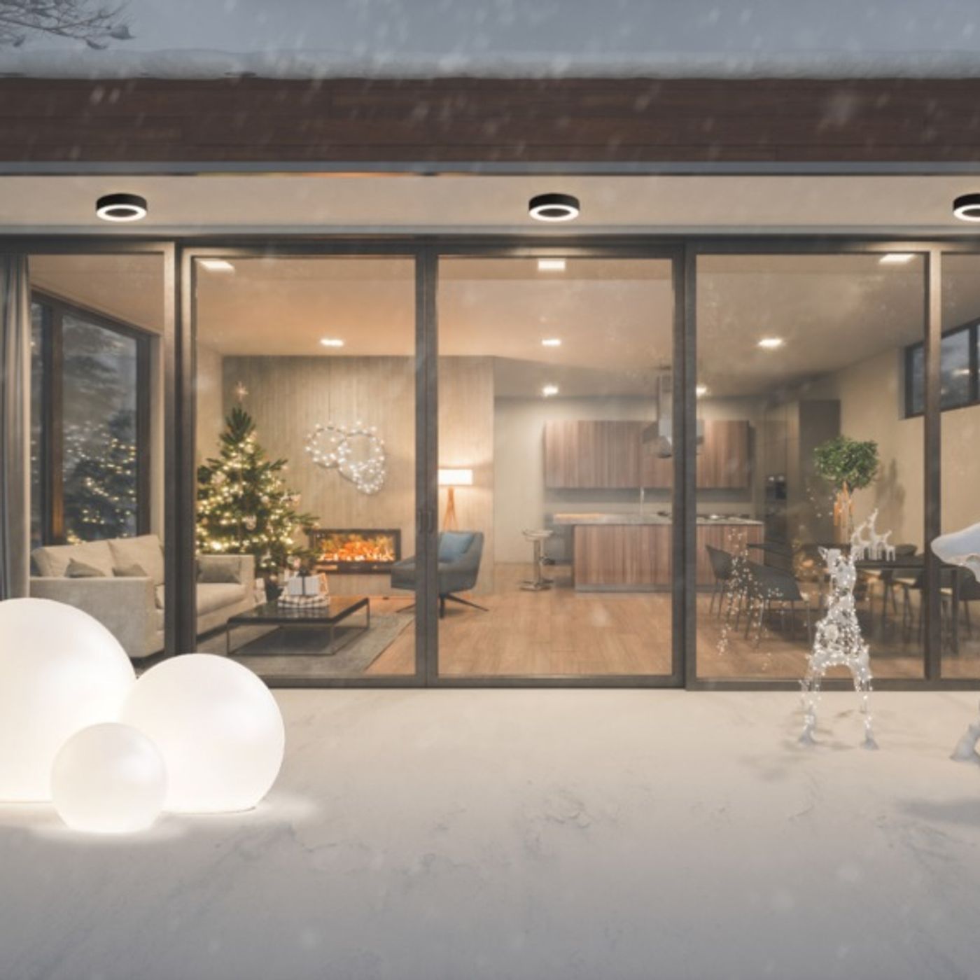 MERIDA LED 9514, 3000K, 538 lm, 20 000 h, ø=20 cm