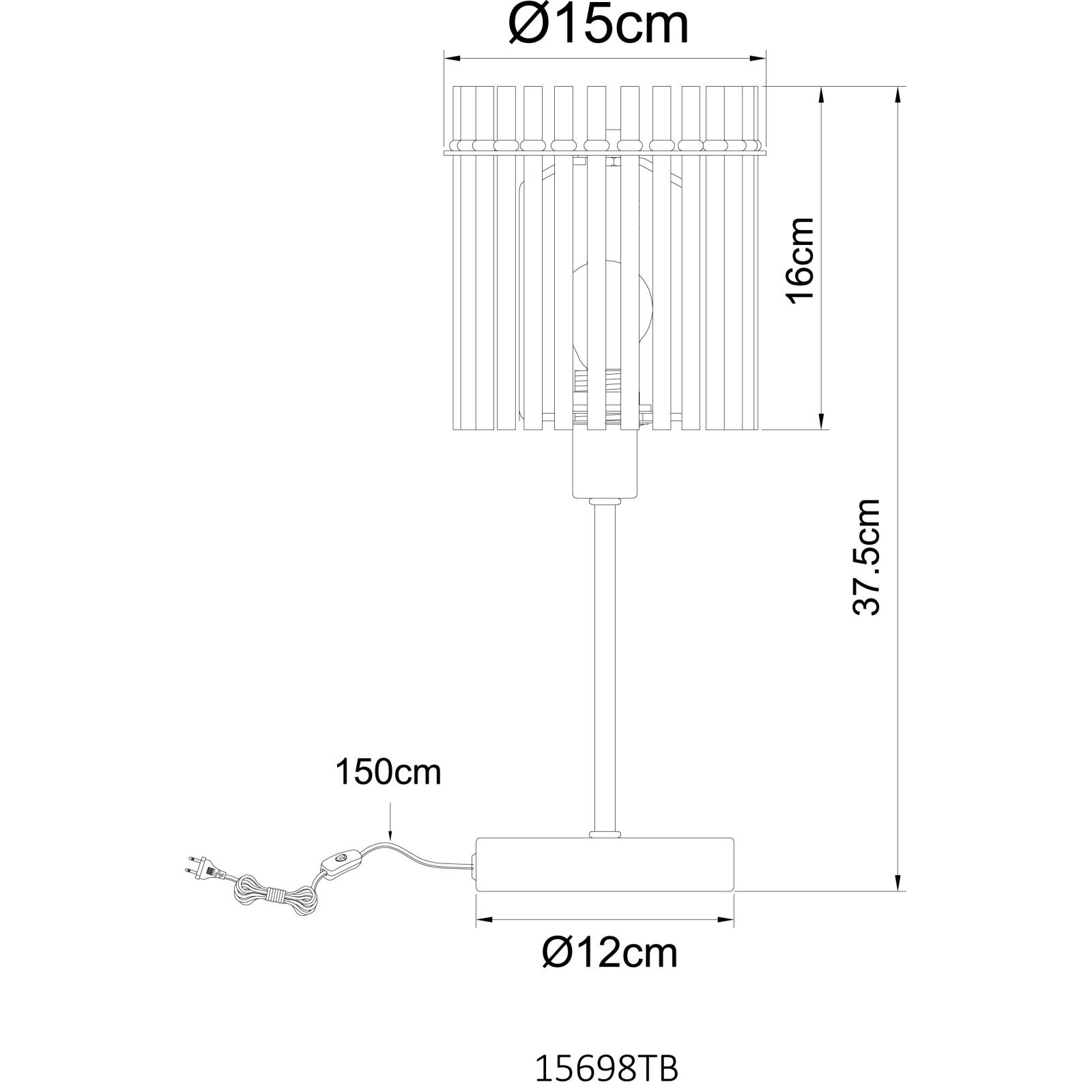 GLOBO GORLEY 15698TB stolová lampa