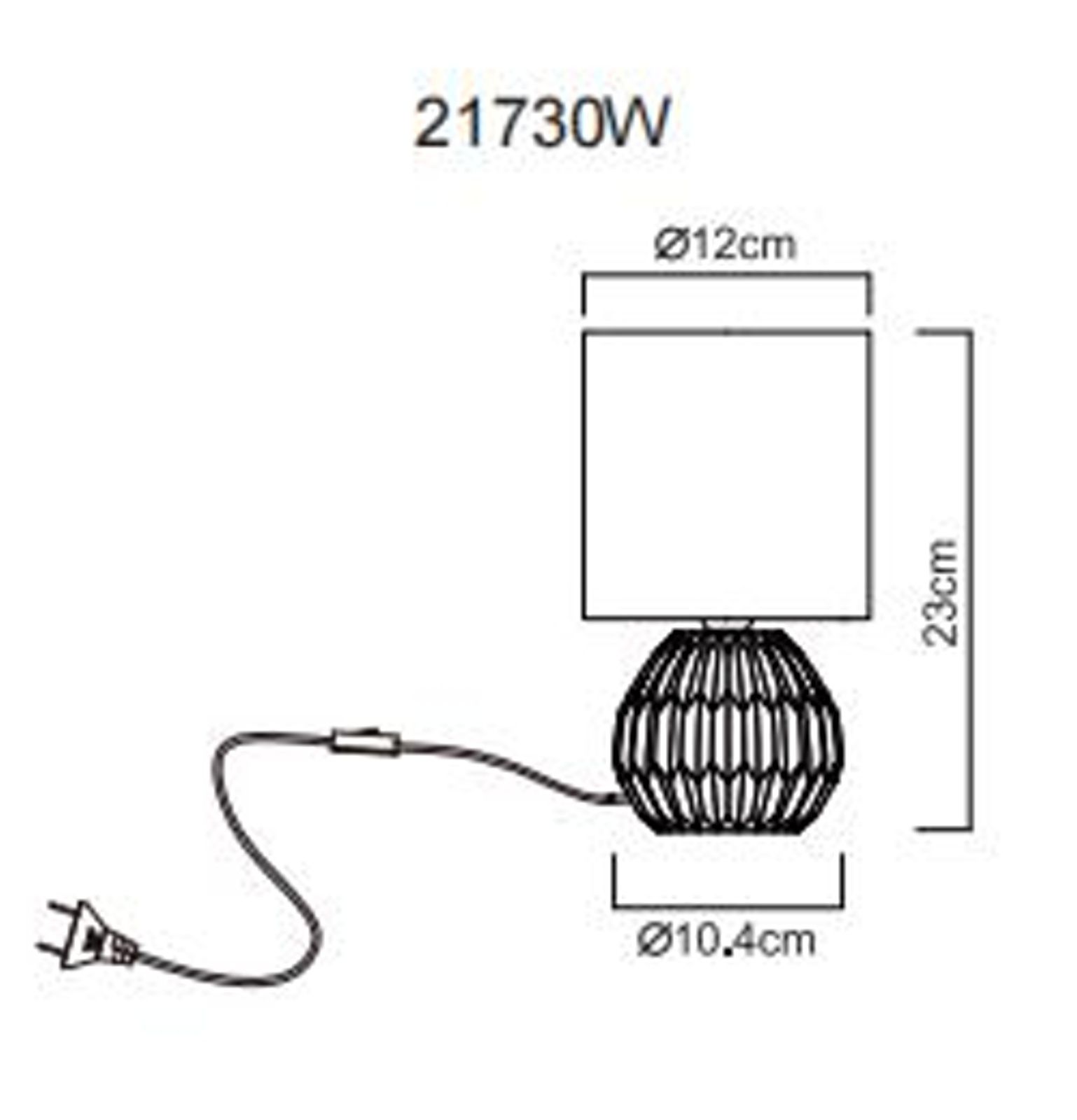 GLOBO SYLAS 21730W stolová lampa