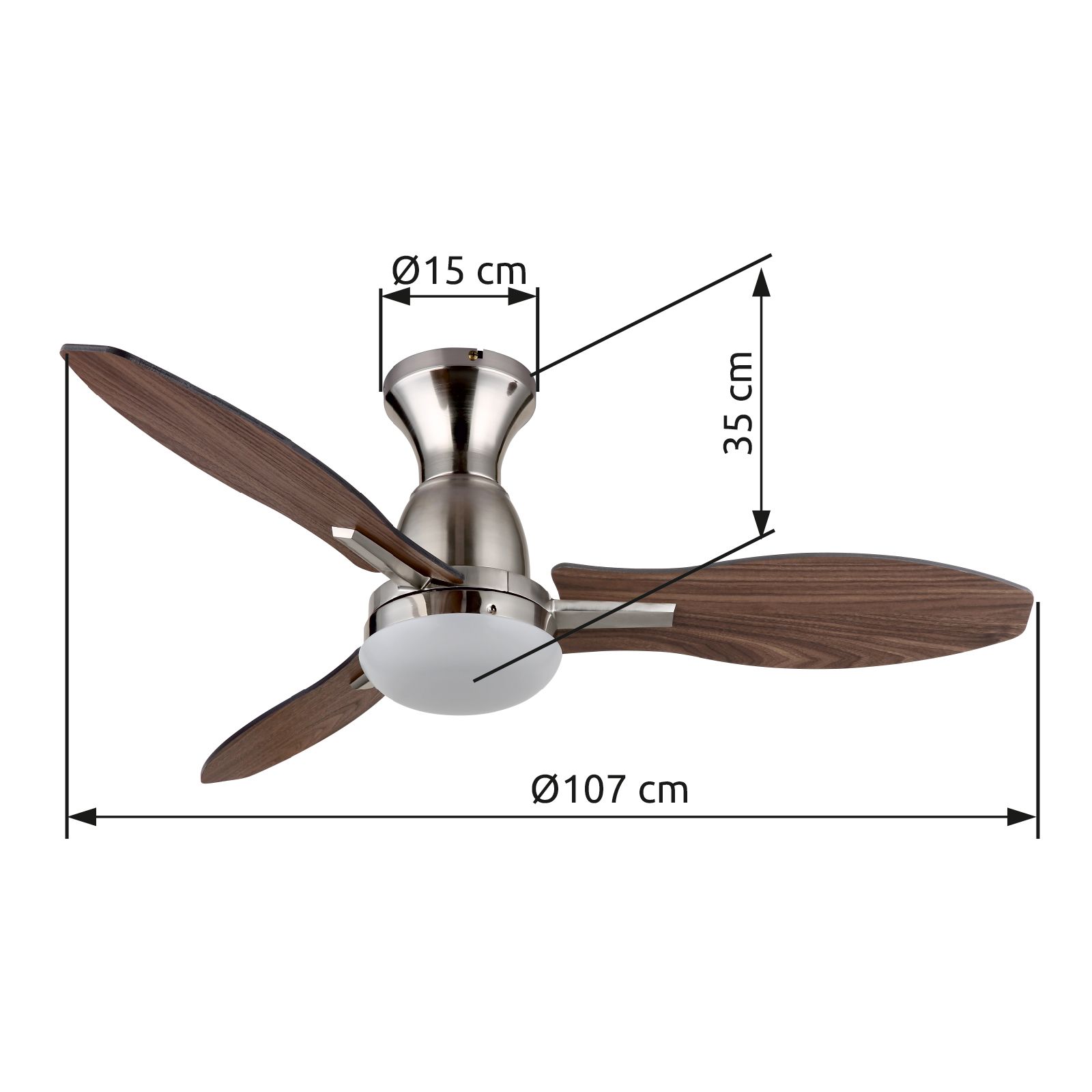 GLOBO GALE 03671N ventilátor