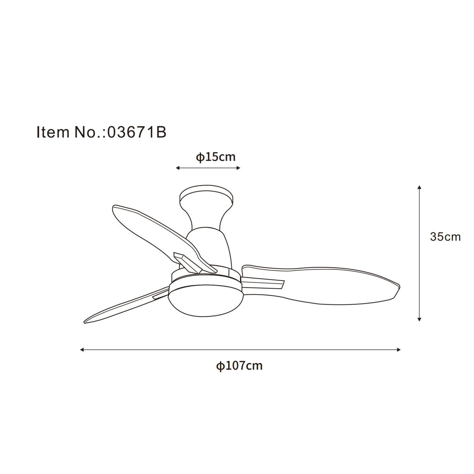 GLOBO GALE 03671B ventilátor