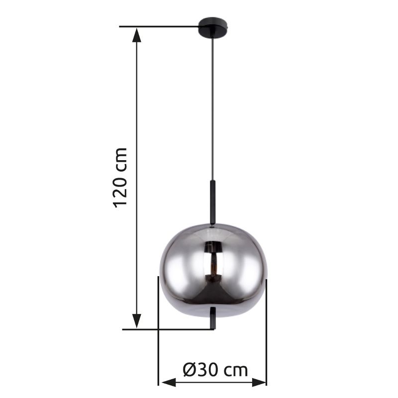 GLOBO BLACKY 15345H1 závesné svietidlo