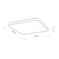 AGNES SQUARE LED WHITE 8133, 64W, 4000K, 4000lm, 120°, 20 000h (pôvodné ID 9171)