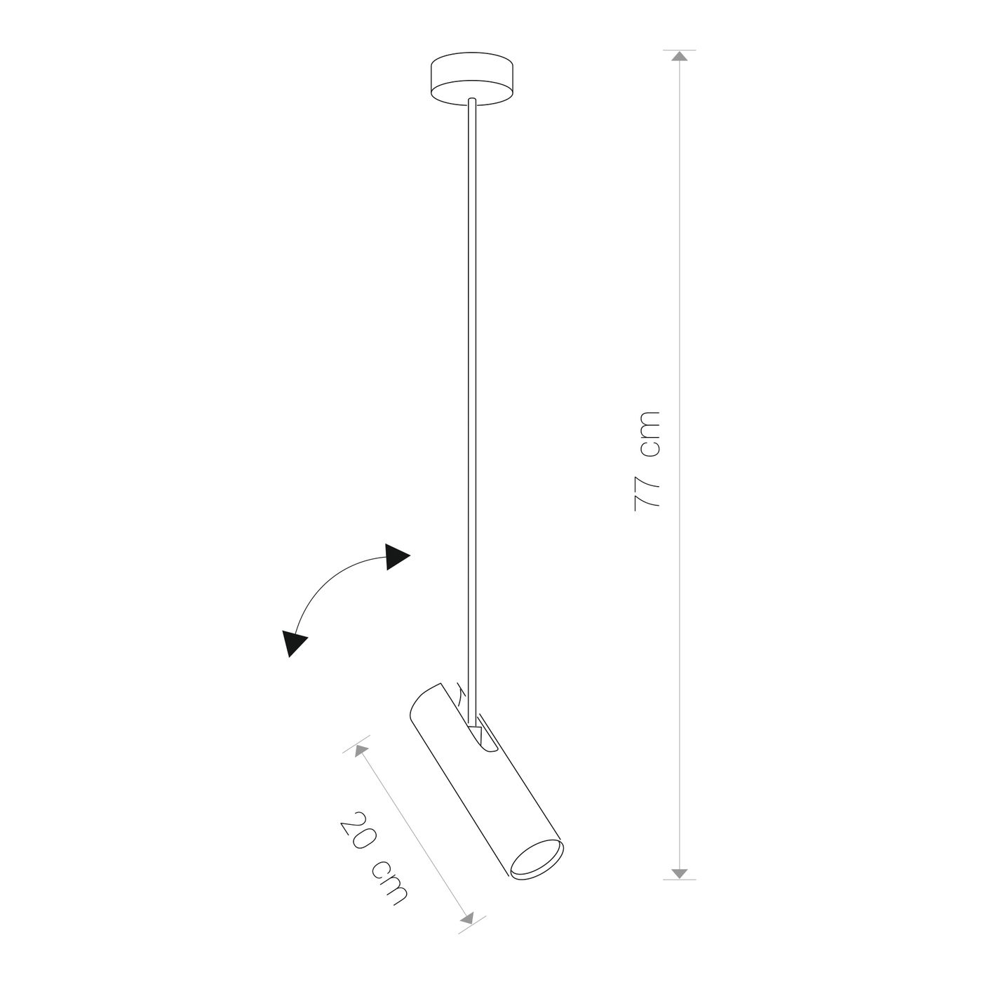 EYE SUPER WHITE B 6490, h=77 cm