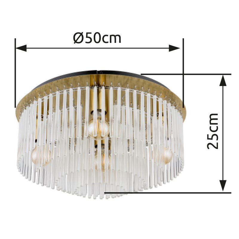GLOBO GORLEY 15698D1M stropné svietidlo