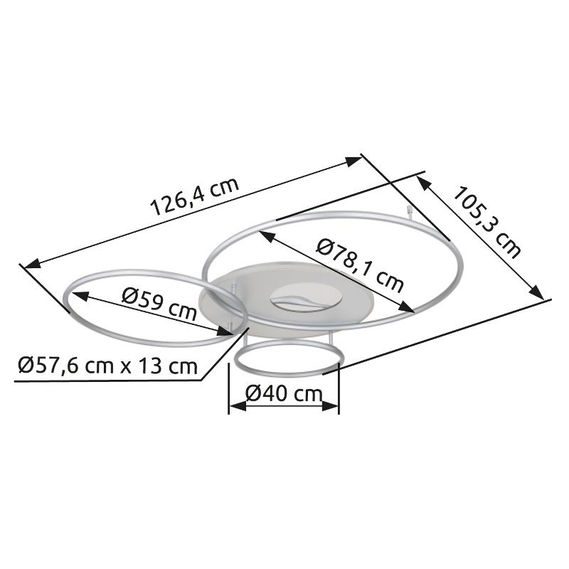 GLOBO INVERTINA 48466-70A stropné svietidlo