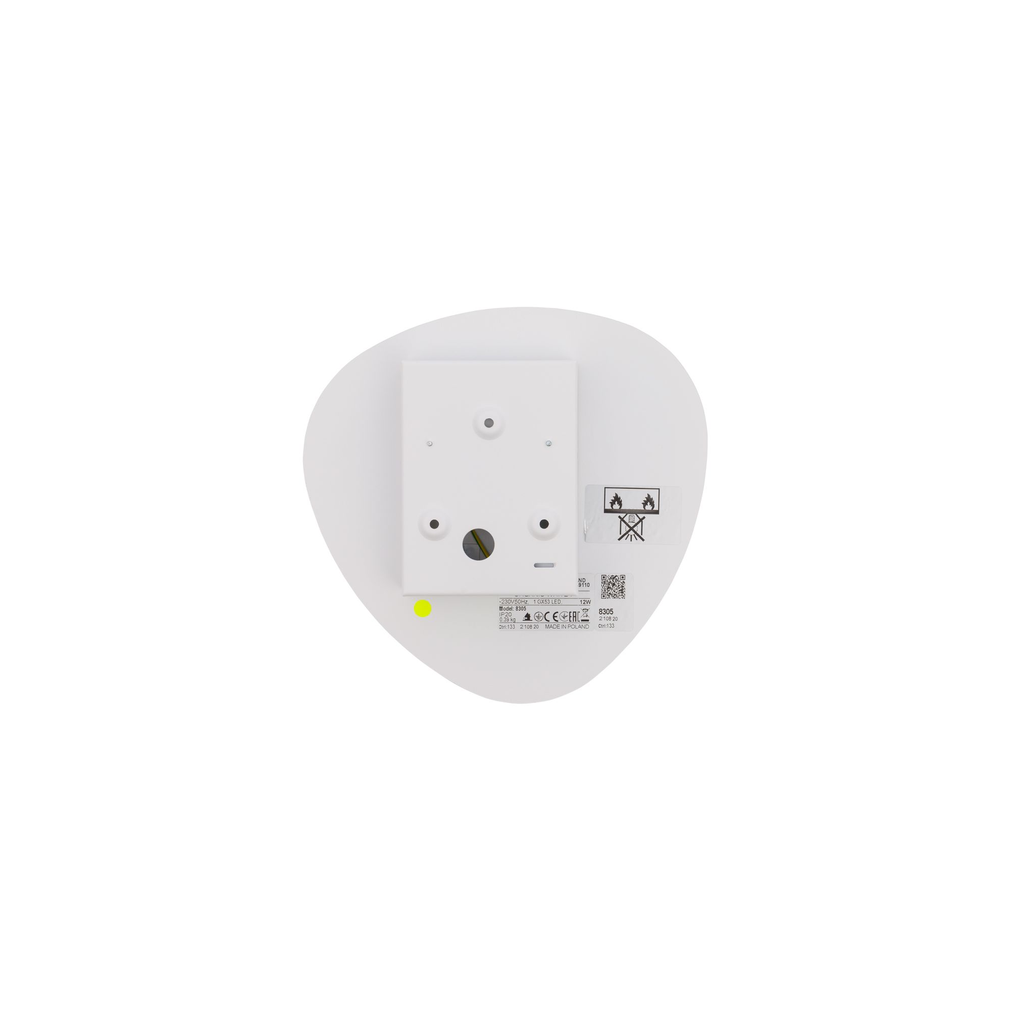 ORGANIC WHITE I 8305, h=2.75 cm