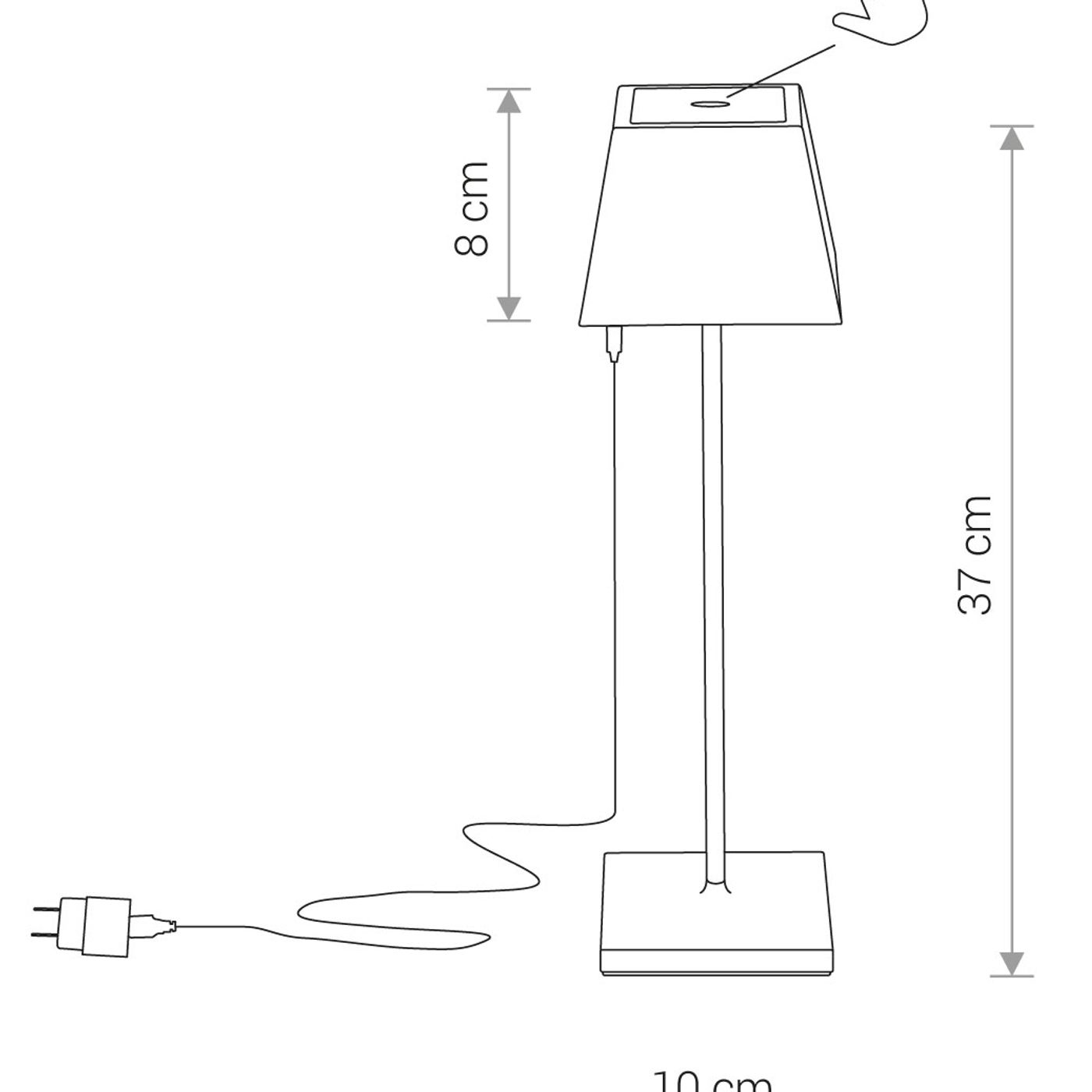 MAHE LED BLACK 8398, 3000K, 168lm, 46°, 25 000h