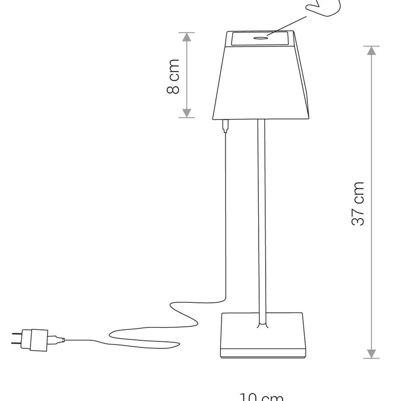 MAHE LED BLACK 8398, 3000K, 168lm, 46°, 25 000h