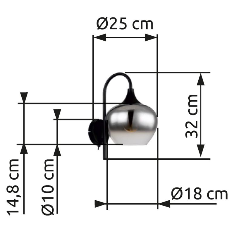 GLOBO MAXY 15548W nástenné svietidlo