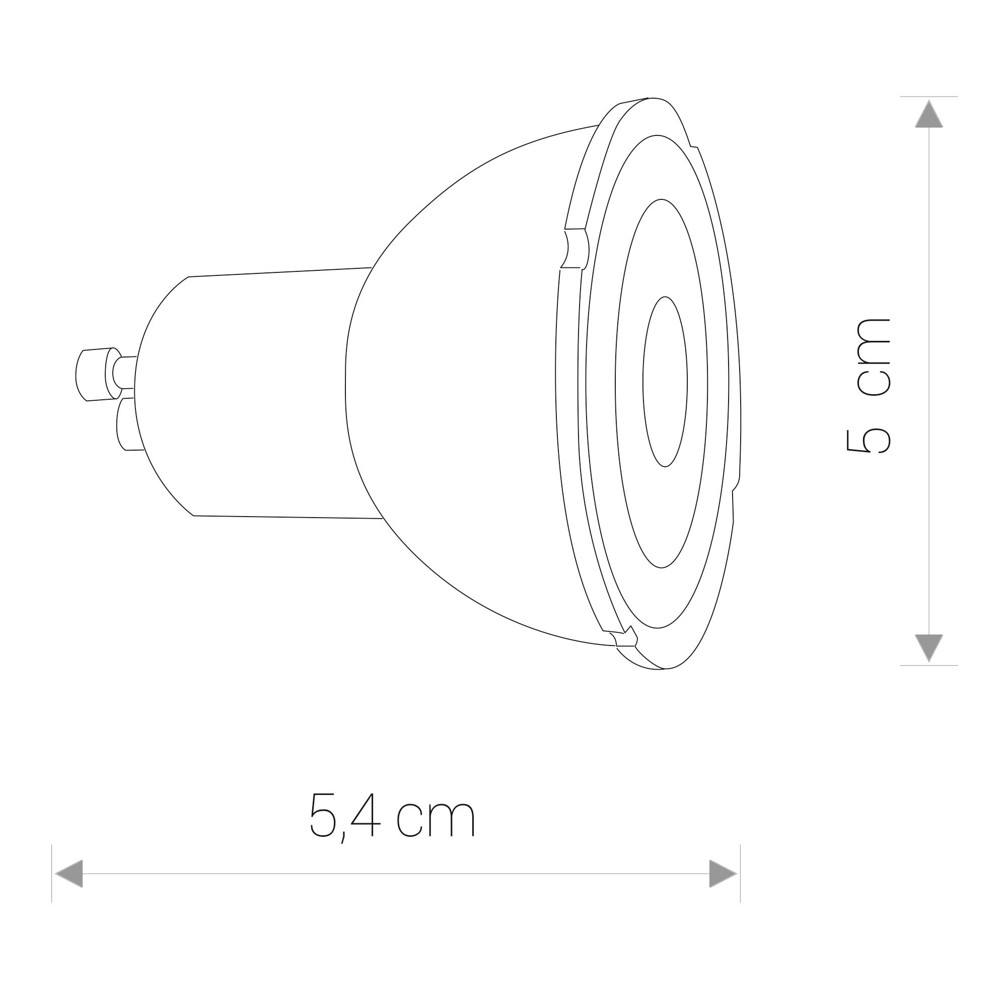 REFLECTOR LED 9180, 3000K, 500lm, 25 000h-1