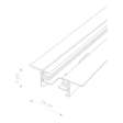 PROFILE RECESSED TRACK 1 M 9013 1F