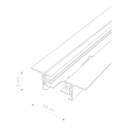 PROFILE RECESSED TRACK 1 M 9013 1F
