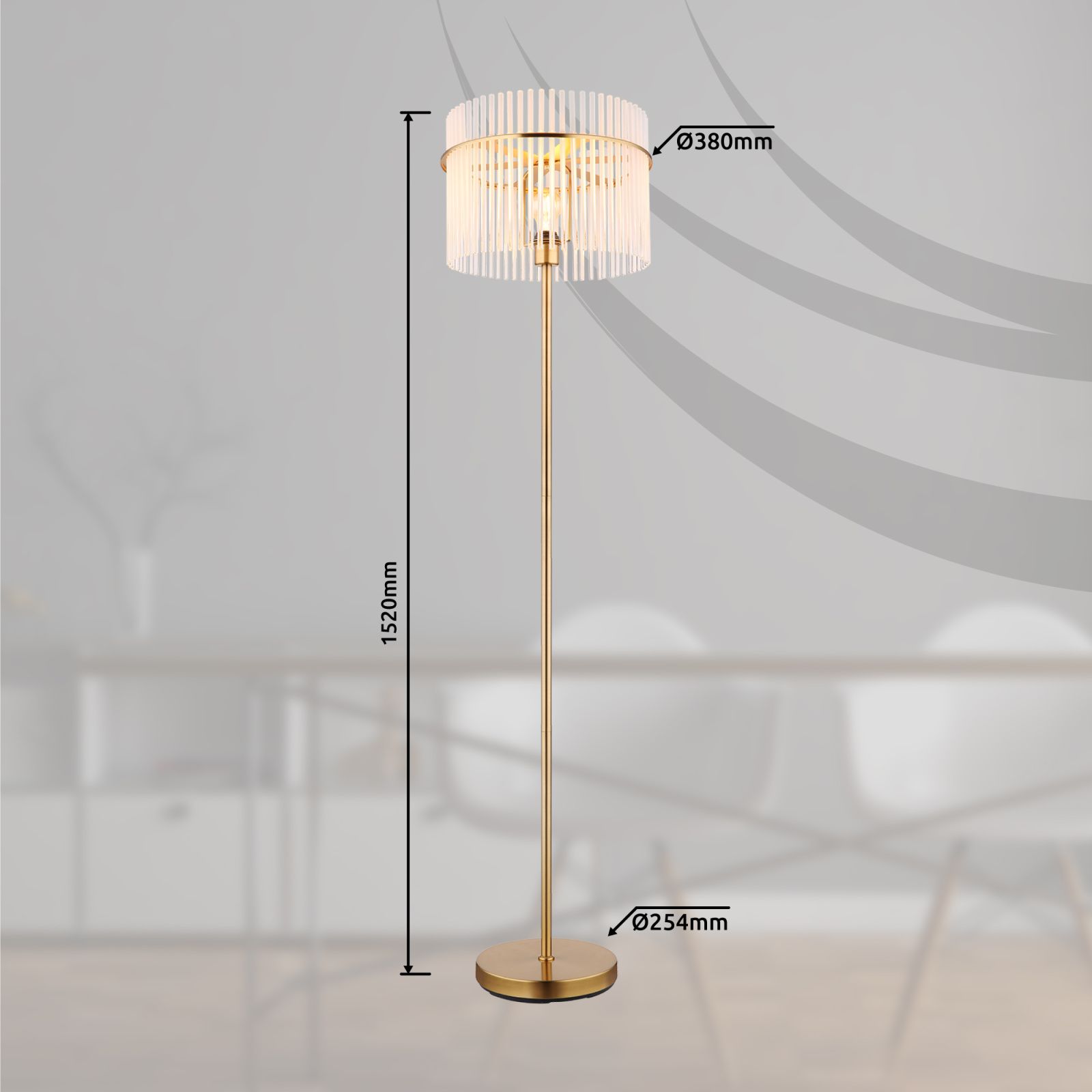 GLOBO GORLEY 15698SM stojanová lampa
