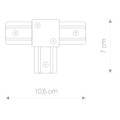 PROFILE T-CONNECTOR 9187 1F