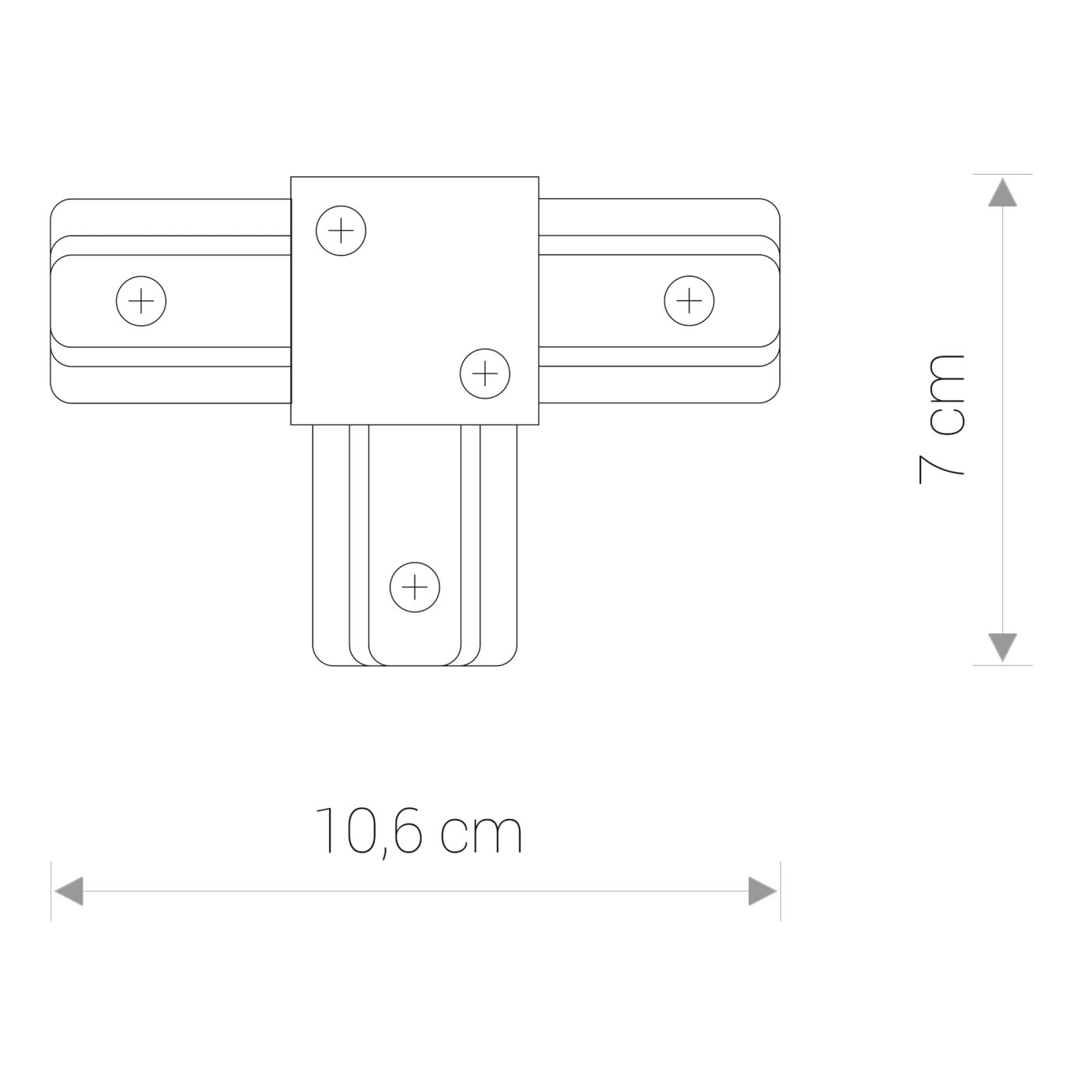 PROFILE T-CONNECTOR 9187 1F
