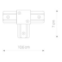PROFILE T-CONNECTOR 9187 1F