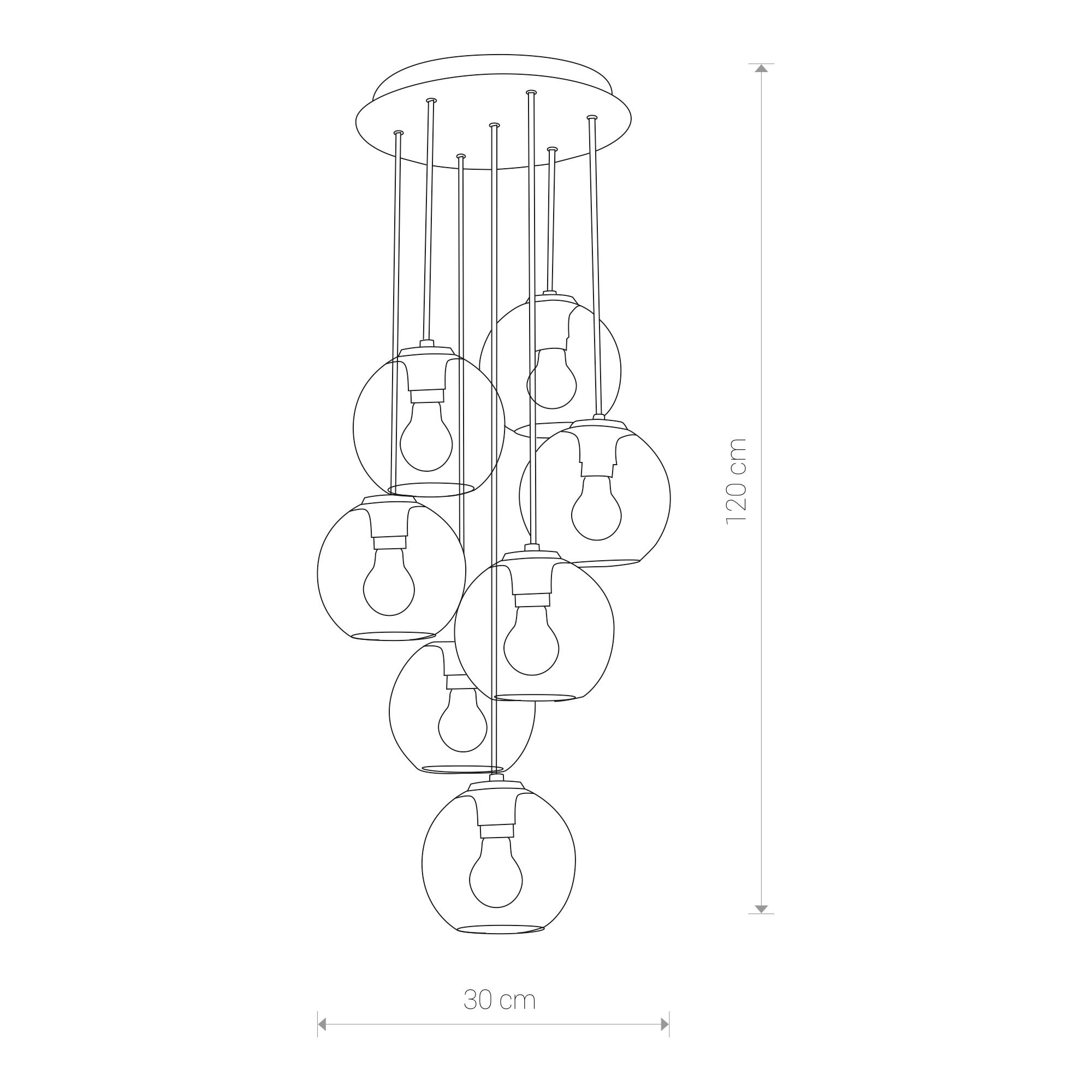 VETRO VII 9131, h=120 cm-1