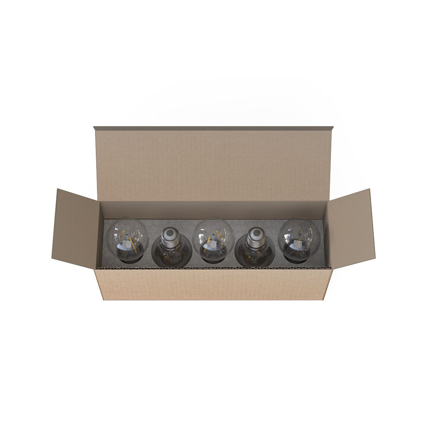 BULB E27, A60, LED 2W, 2200K, SET 5 PCS 7487