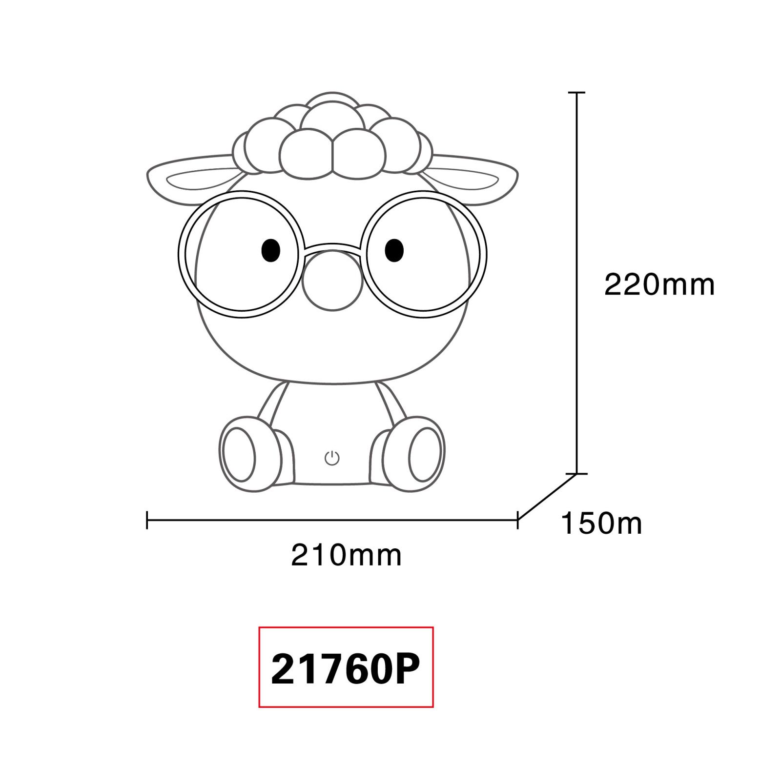 GLOBO SHEEPY 21760P stolová lampa