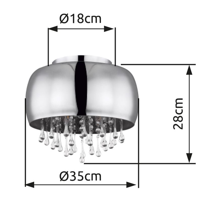 GLOBO KALLA 15809D stropné svietidlo