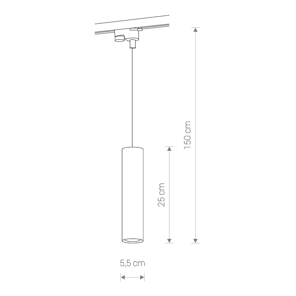 PROFILE EYE BLACK 9338, h=150 cm 1F-1