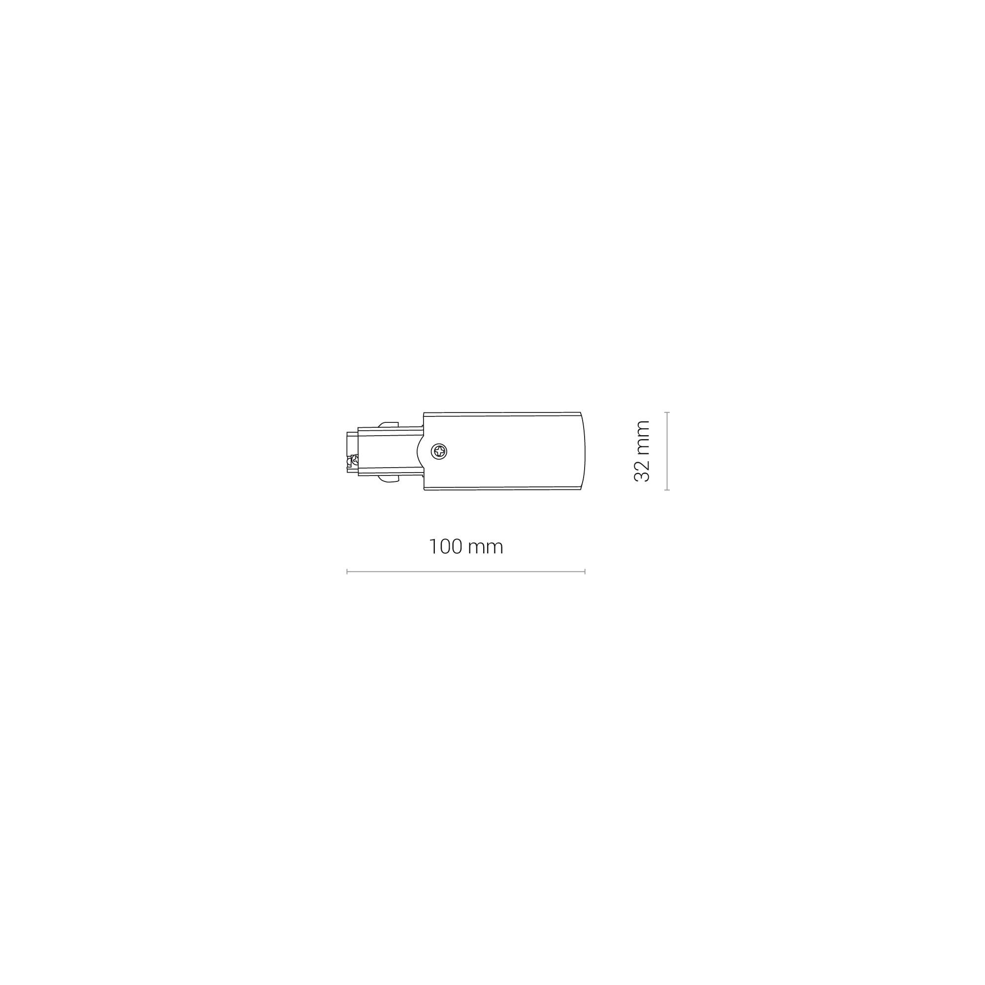 CTLS POWER END CAP, RIGHT BLACK ( PE-R) 8713 3F-1
