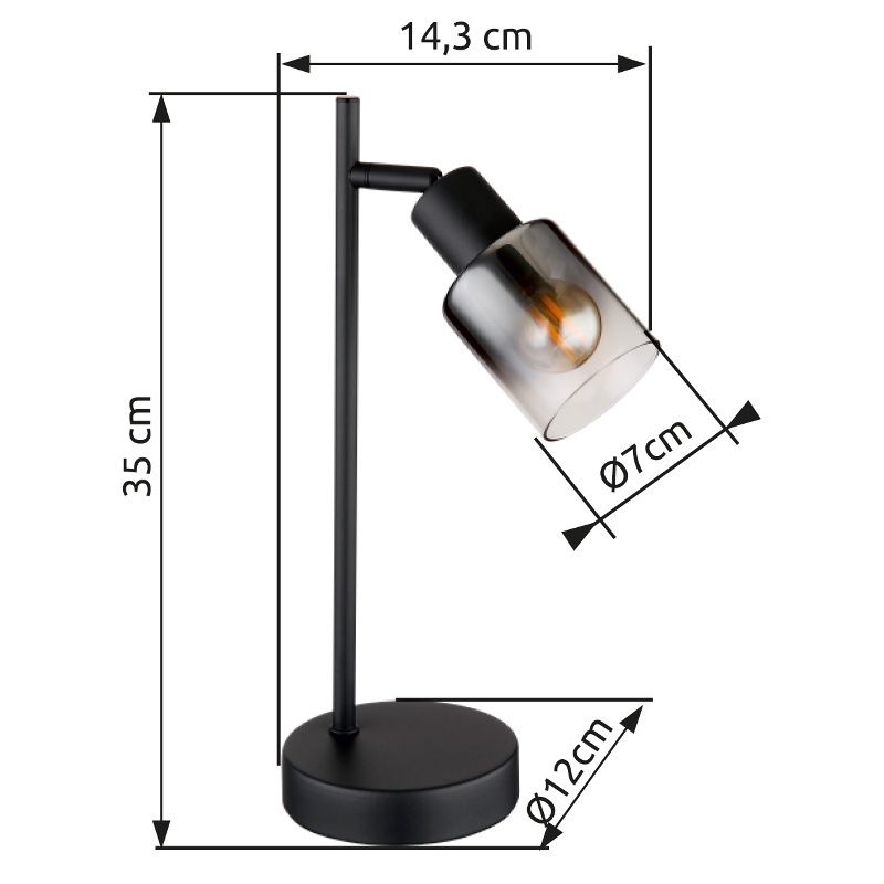 GLOBO HUBERTUS 54308T stolová lampa