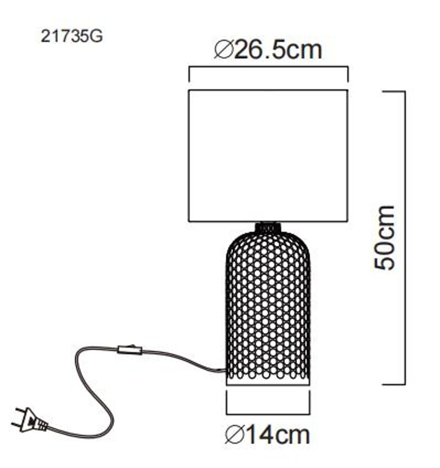 GLOBO SOFIA 21735G stolová lampa