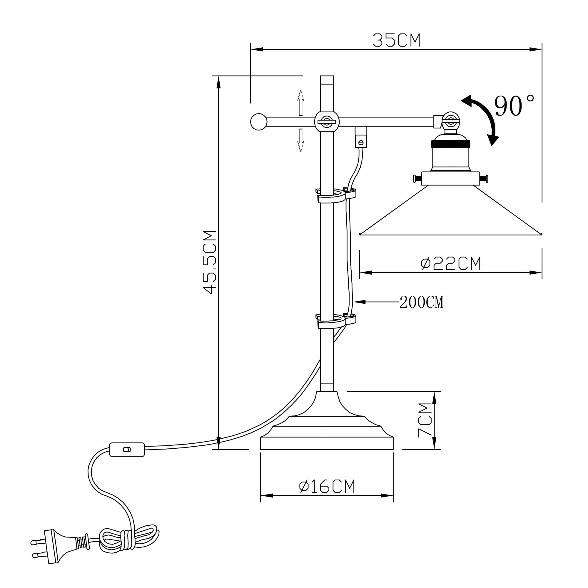 GLOBO LENIUS 15053T stolová lampa