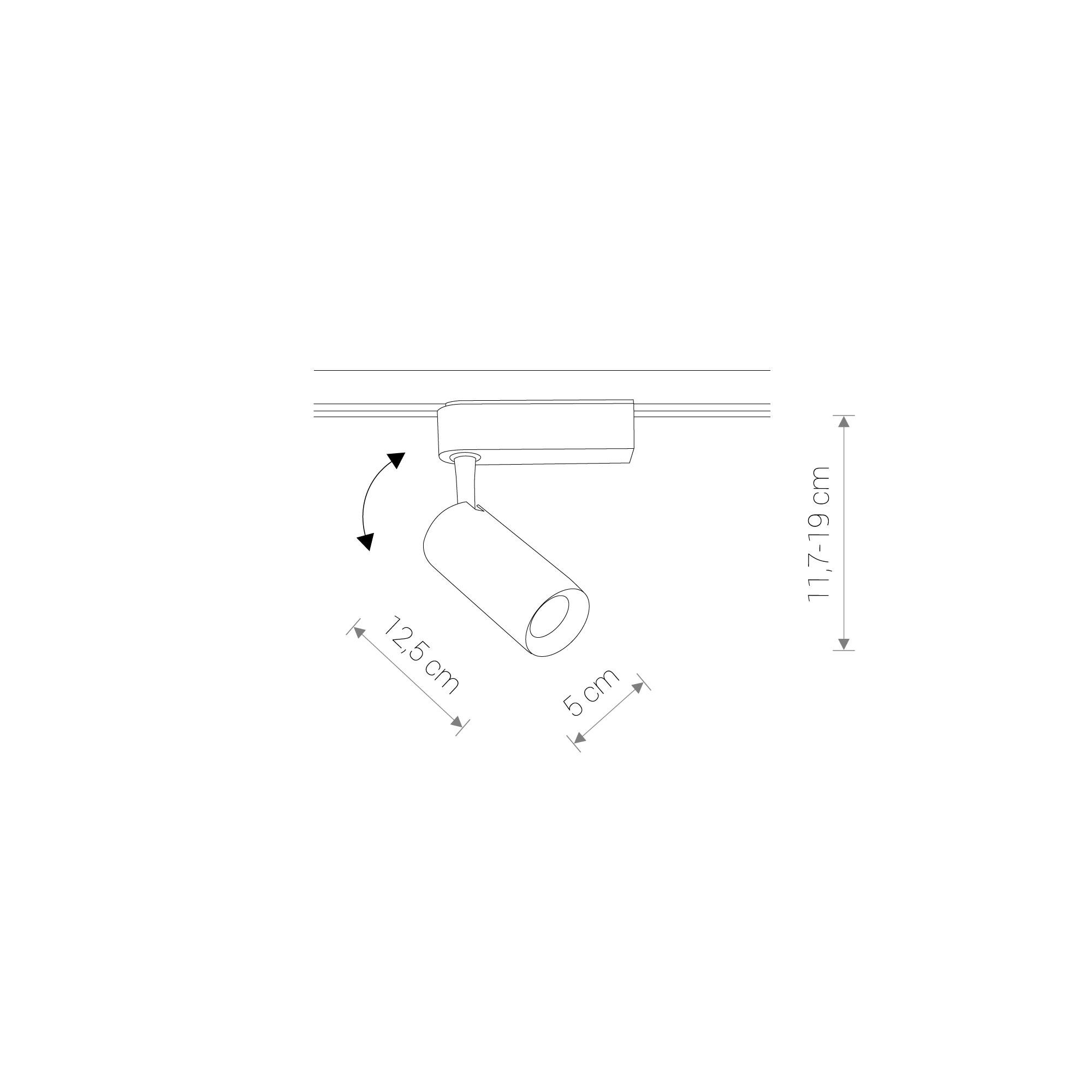 PROFILE IRIS LED 12W 9003, 4000K, 800lm, 30°, 30 000h 1F-1