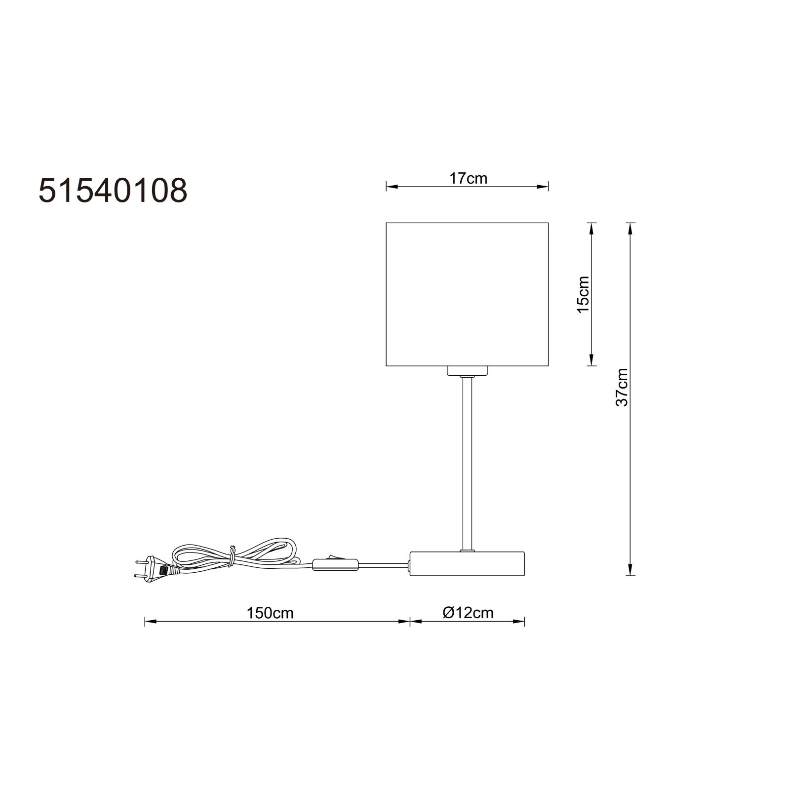 GLOBO THEA 51540108 stolová lampa