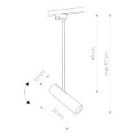 PROFILE EYE SUPER WHITE 9324, h=57 cm 1F