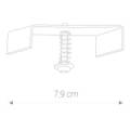 PROFILE RECESSED FIXING SET 8805 1F