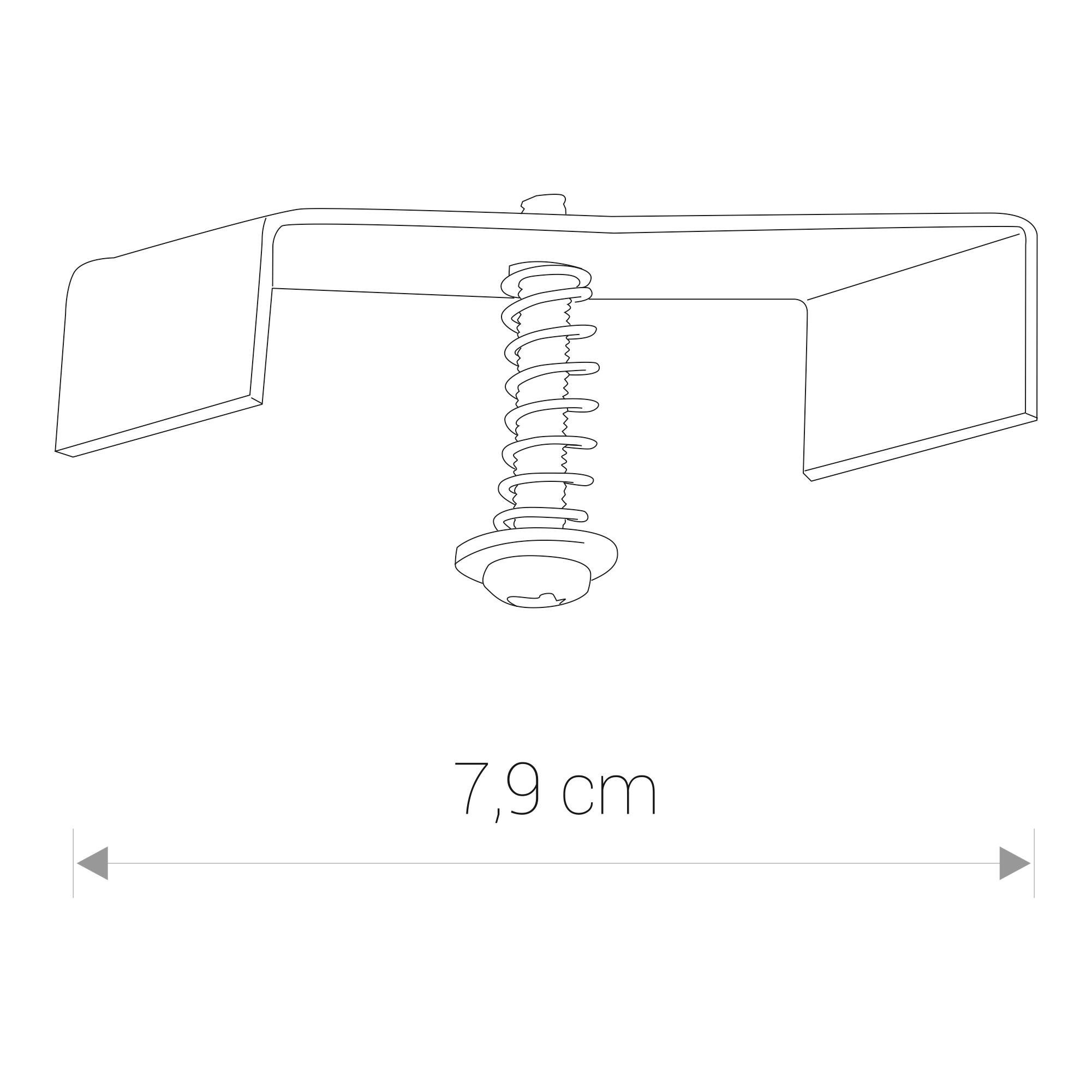 PROFILE RECESSED FIXING SET 8805 1F-1