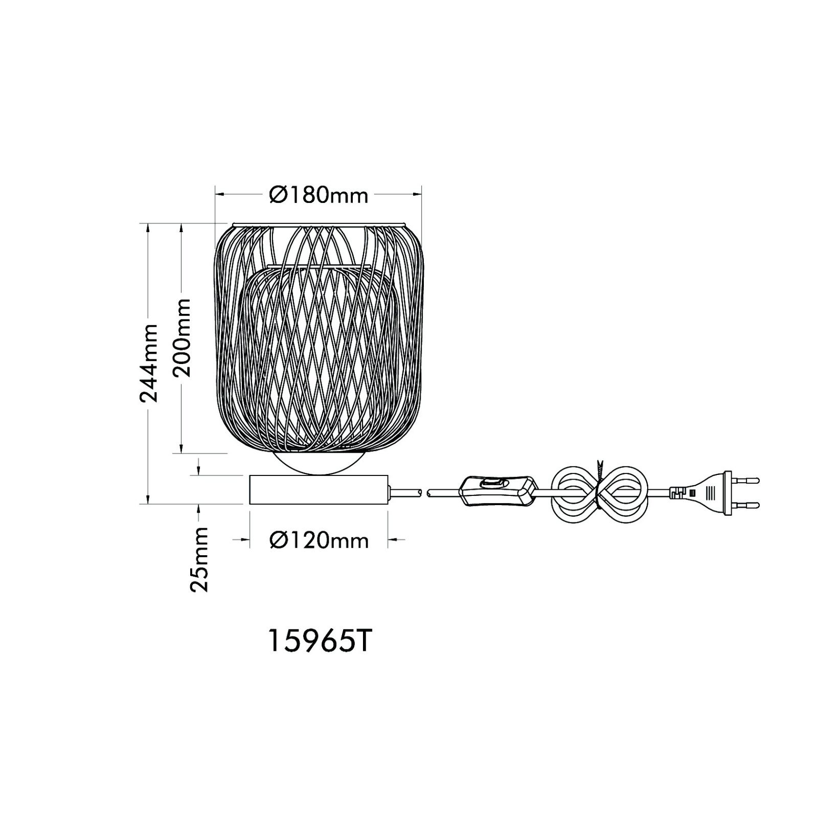 GLOBO DICHTI 15965T stolová lampa