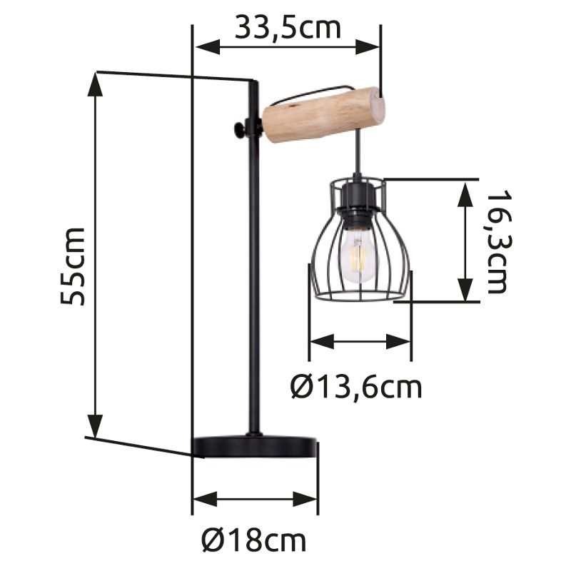 GLOBO MINA 15326TN stolová lampa