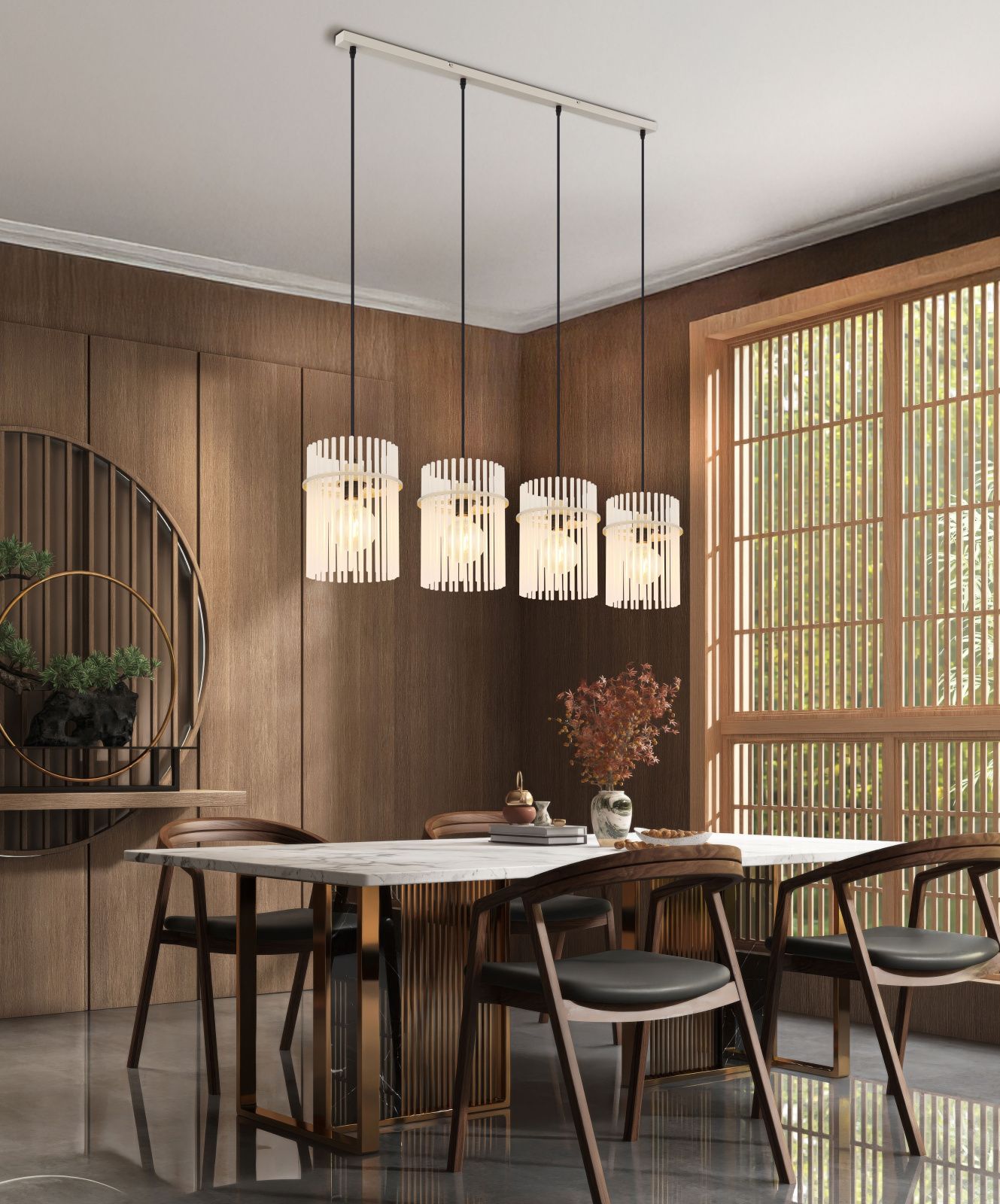 GLOBO GORLEY 15698-4HB závesné svietidlo
