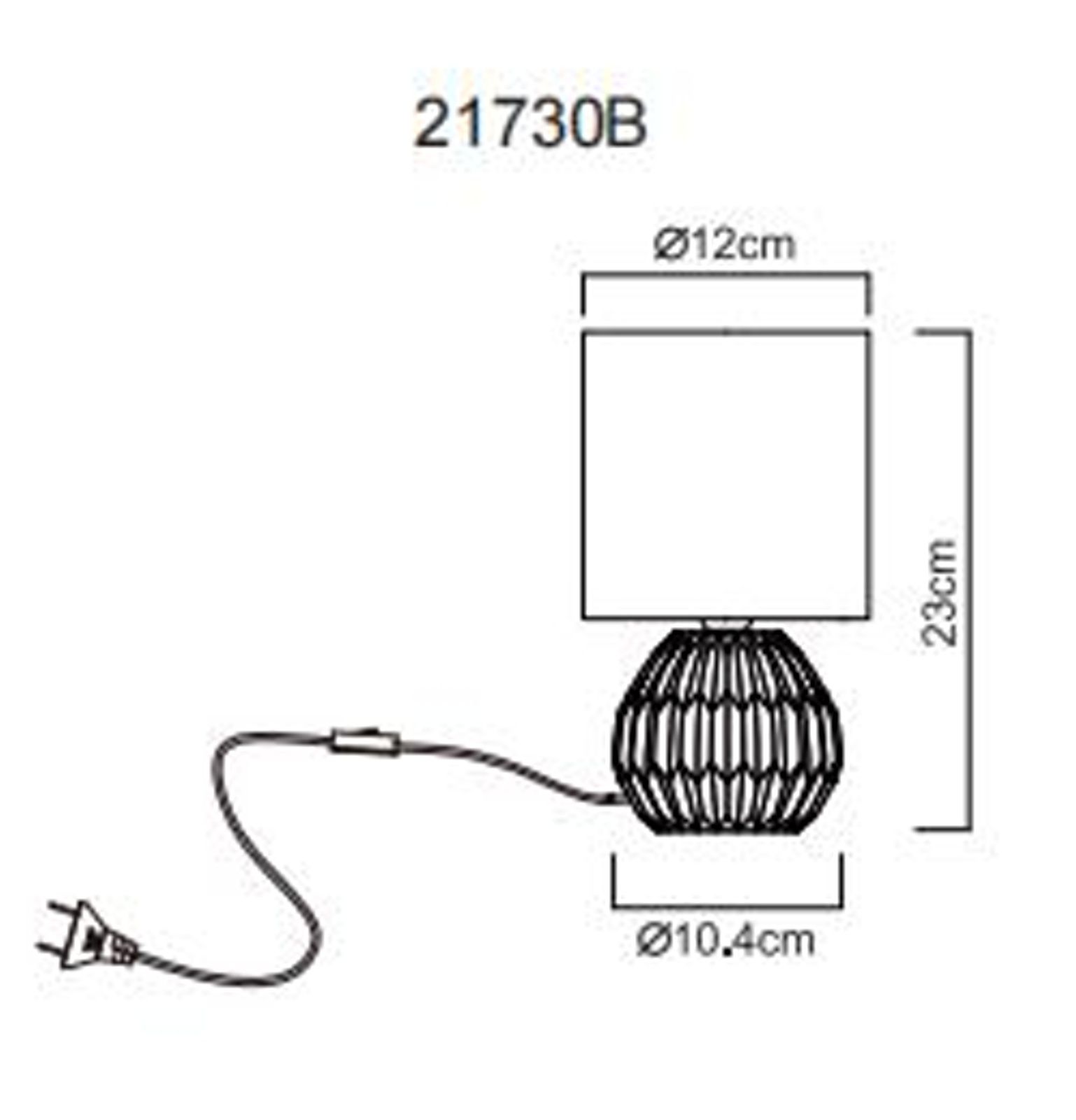 GLOBO SYLAS 21730B stolová lampa