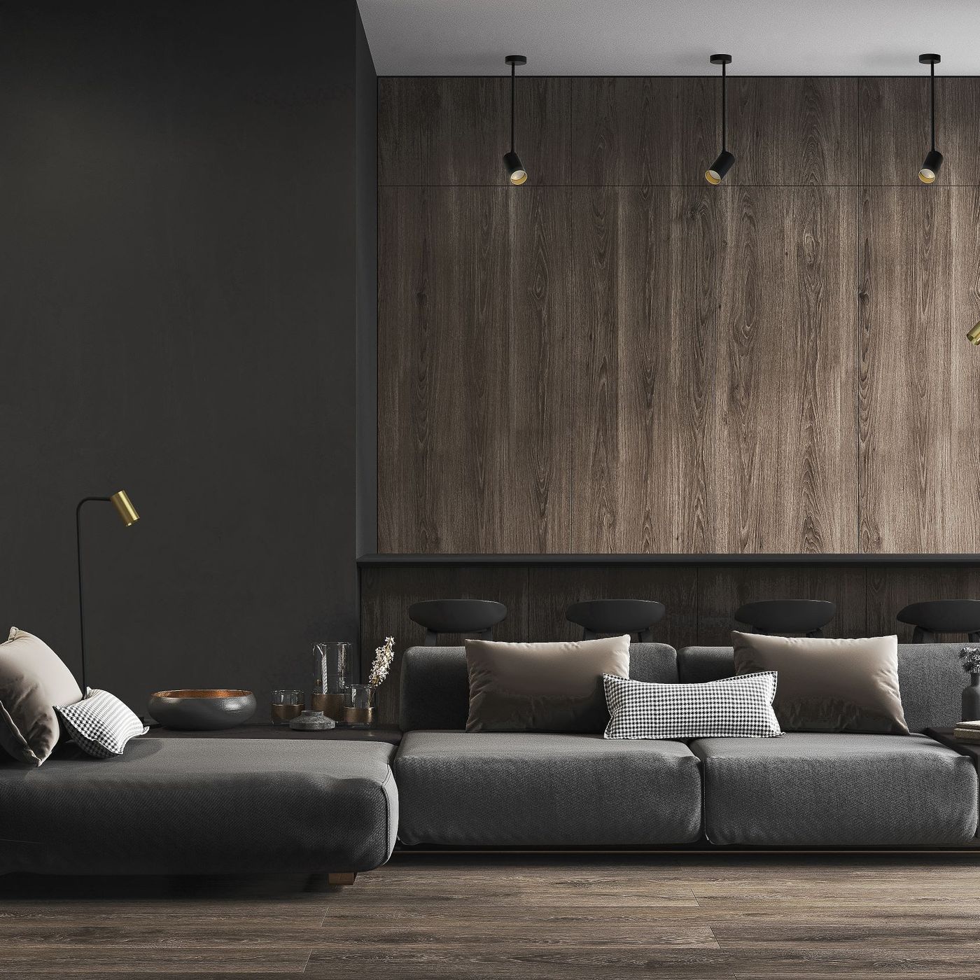 MONO LONG M BLACK/GOLD 7674