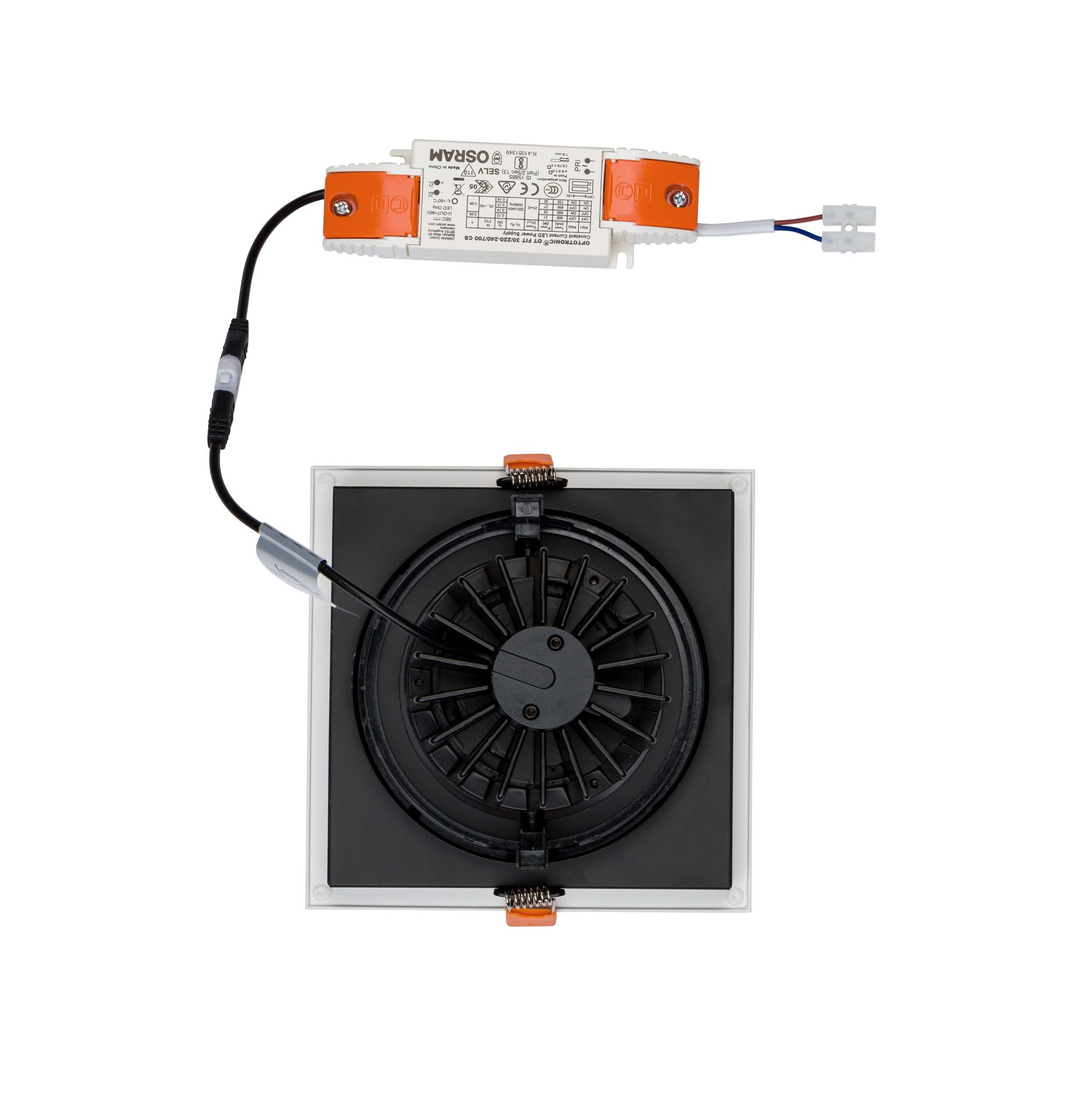 CL DIA LED 30W, 4000K WHITE/BLACK 8718