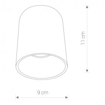 EYE TONE BLACK/GOLD 8931, ø= 9 cm-1