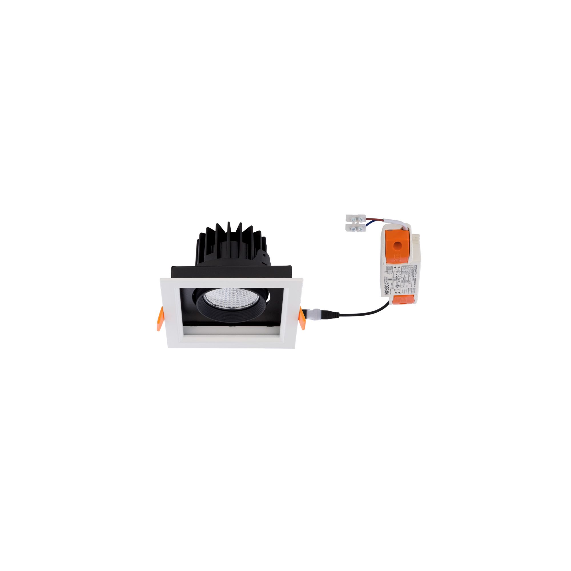 CL DIA LED 18W, 4000K WHITE/BLACK 8721