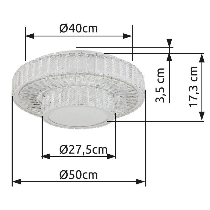 GLOBO MUCKY 67162-50D stropné svietidlo
