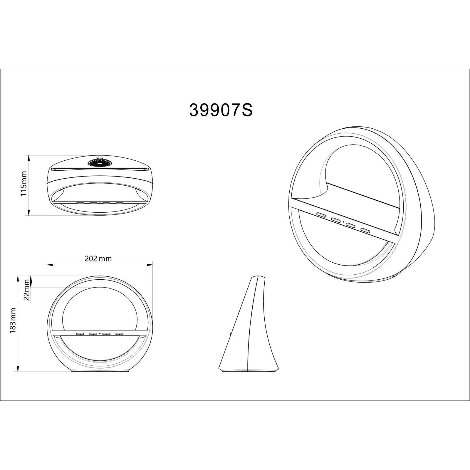 GLOBO SOUNDRA 39907S stolová lampa