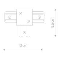 PROFILE RECESSED T-CONNECTOR 8835 1F